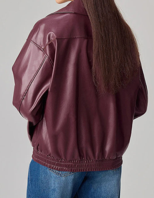 Load image into Gallery viewer, Zip Up Drop Shoulder Jacket
