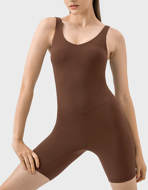 Load image into Gallery viewer, Millennia Wide Strap Active Romper
