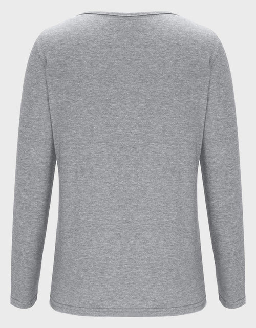 Load image into Gallery viewer, Crisscross V-Neck Long Sleeve T-Shirt
