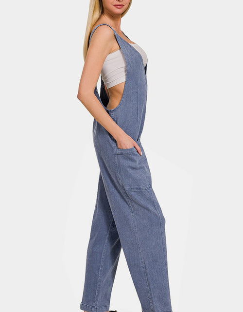 Load image into Gallery viewer, Zenana Pocketed Wide Strap Jumpsuit
