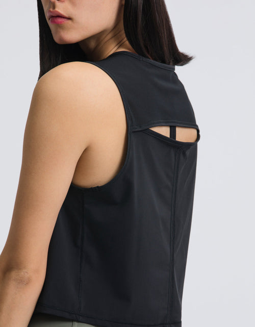 Load image into Gallery viewer, Millennia Round Neck Cropped Active Tank
