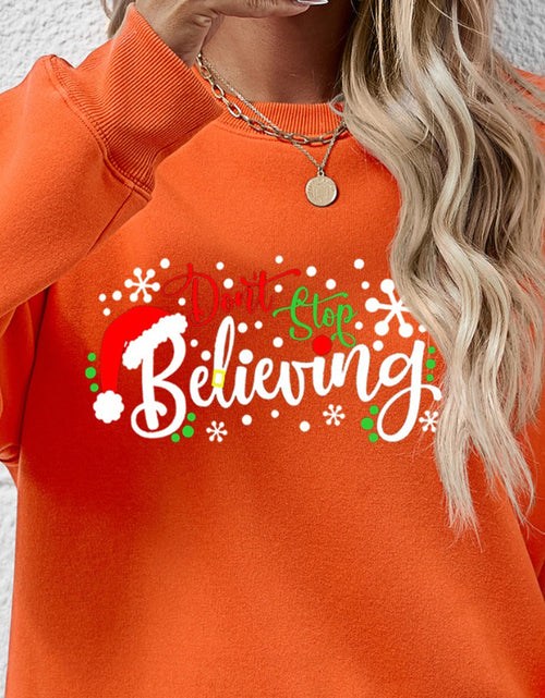 Load image into Gallery viewer, Letter Graphic Long Sleeve Sweatshirt
