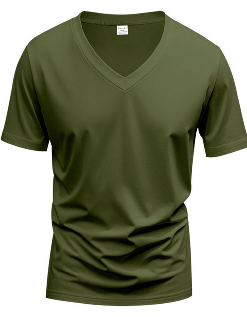 Load image into Gallery viewer, Men's Full Size V-Neck Short Sleeve T-Shirt Plus Size
