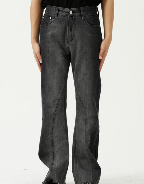 Load image into Gallery viewer, Frayed Hem Jeans with Pockets
