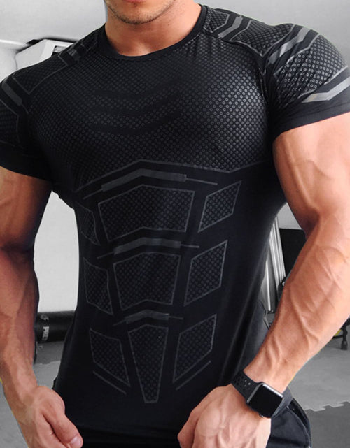 Load image into Gallery viewer, Men's Plus Size Round Neck Short Sleeve T-Shirt
