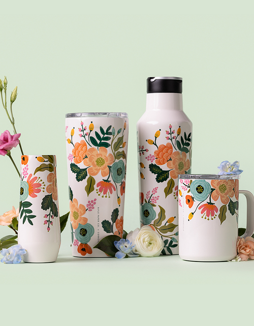 Load image into Gallery viewer, Rifle Paper Co. Sport Canteen by CORKCICLE.
