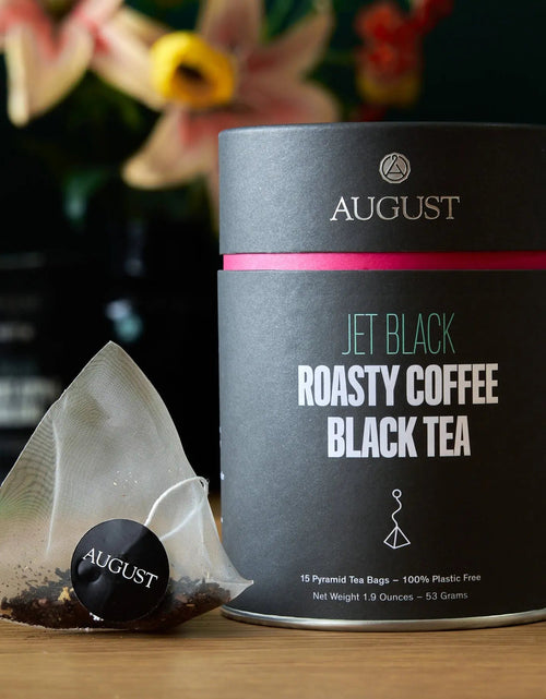 Load image into Gallery viewer, Jet Black - Roasty Coffee Black Tea - 15 Tea Bags
