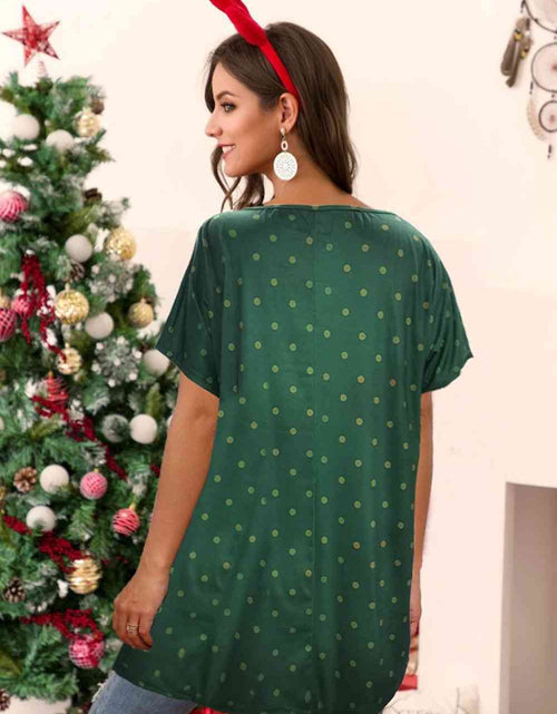 Load image into Gallery viewer, Christmas Round Neck Short Sleeve T-Shirt
