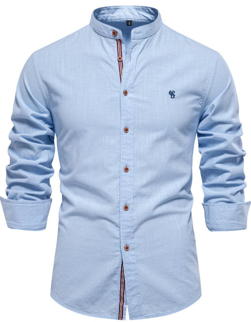 Load image into Gallery viewer, Men's Full Size Button Down Embroidered Shirt Plus Size
