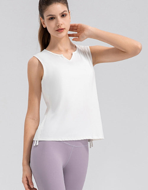 Load image into Gallery viewer, Notched Wide Strap Active Tank
