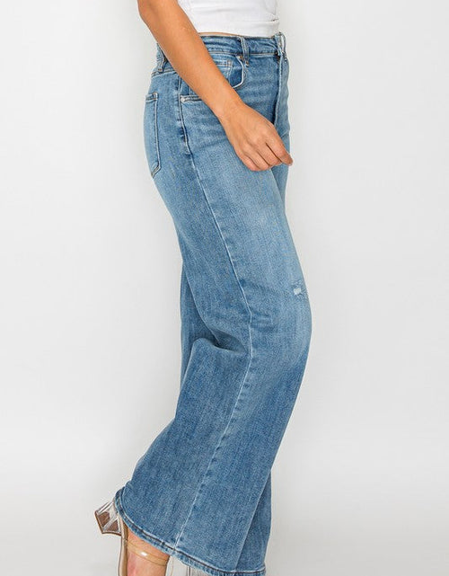Load image into Gallery viewer, bytos Full Size High Rise Wide Leg Jeans with Pockets
