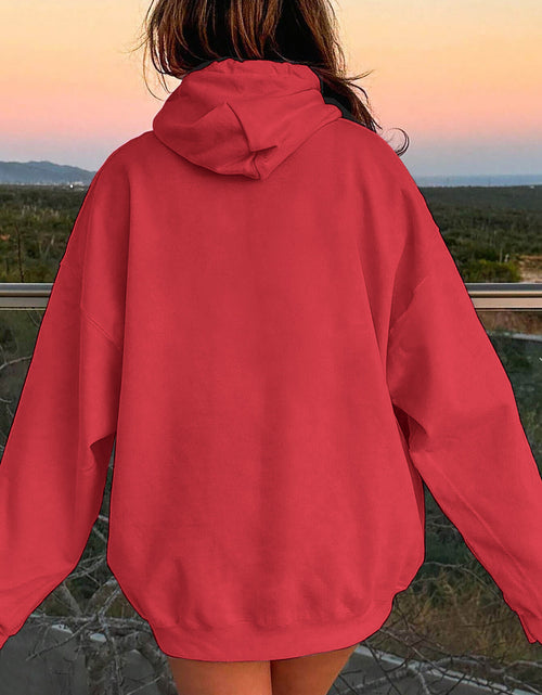Load image into Gallery viewer, Drawstring Dropped Shoulder Hoodie
