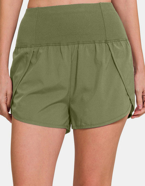 Load image into Gallery viewer, Zenana High-Waisted Zippered Back Pocket Active Shorts
