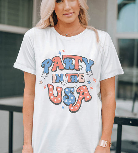 Letter Graphic Round Neck Short Sleeve T-Shirt