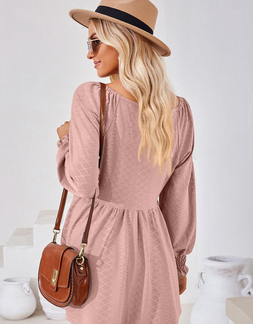 Load image into Gallery viewer, V-Neck Lantern Sleeve Blouse
