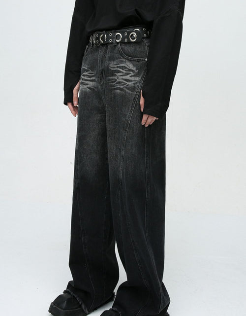 Load image into Gallery viewer, Raw Hem Jeans with Pockets
