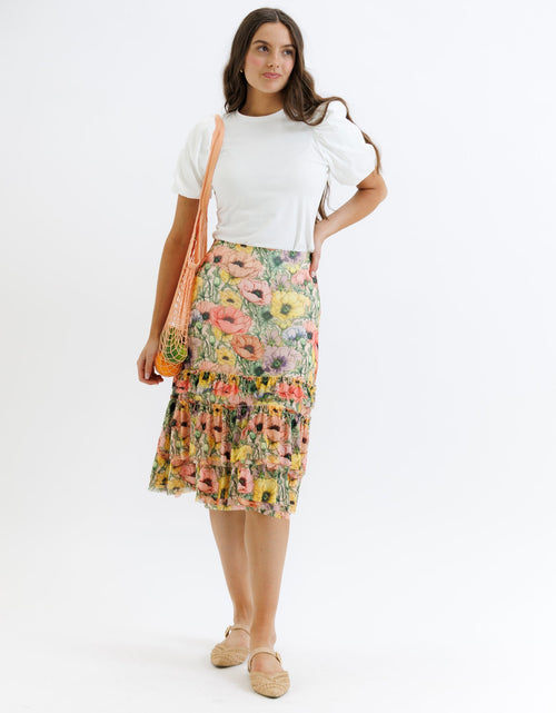 Load image into Gallery viewer, Femme &amp; Floral Skirt
