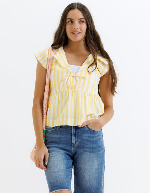 Load image into Gallery viewer, Sunshine Stripe Top
