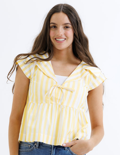 Load image into Gallery viewer, Sunshine Stripe Top
