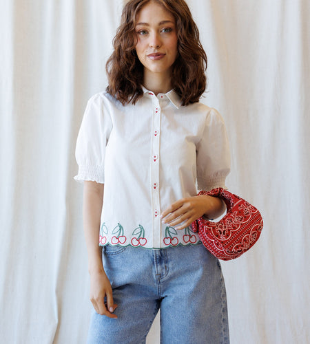 Cherry Cute Button Down