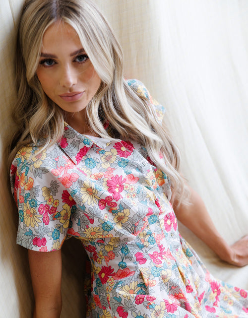 Load image into Gallery viewer, Pleated Shirtdress
