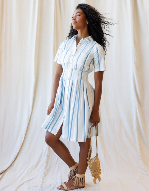 Load image into Gallery viewer, Seaside Stripe Dress
