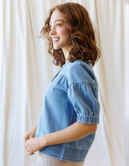 Load image into Gallery viewer, Portside Chambray Popover
