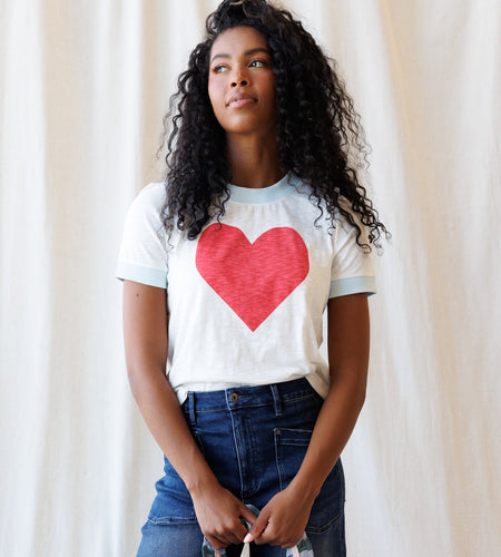 Heart to Heart Ringer Tee