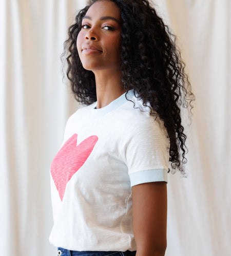 Heart to Heart Ringer Tee