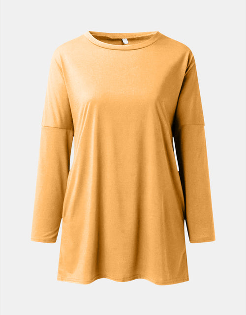 Load image into Gallery viewer, Full Size Round Neck Long Sleeve T-Shirt

