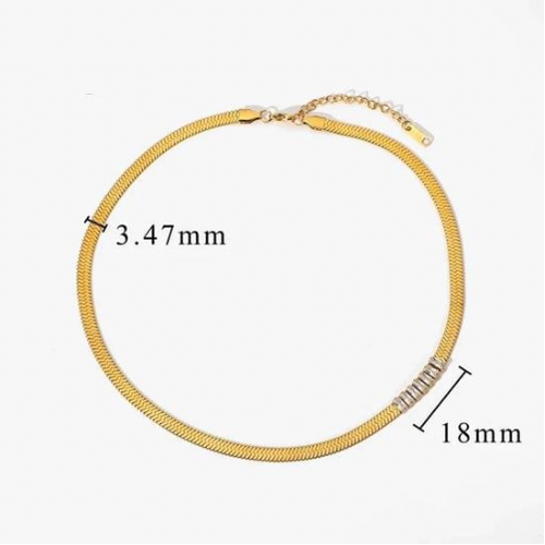 Load image into Gallery viewer, Herringbone Jeweled Necklace by Ellisonyoung.com
