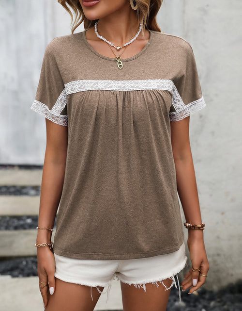 Load image into Gallery viewer, Ivy Lane Contrast Round Neck Short Sleeve Tee

