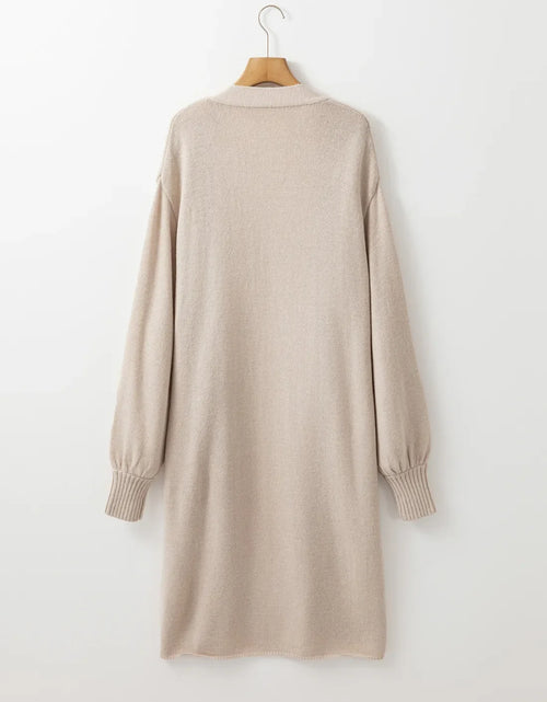 Load image into Gallery viewer, Pocketed Open Front Long Sleeve Cardigan
