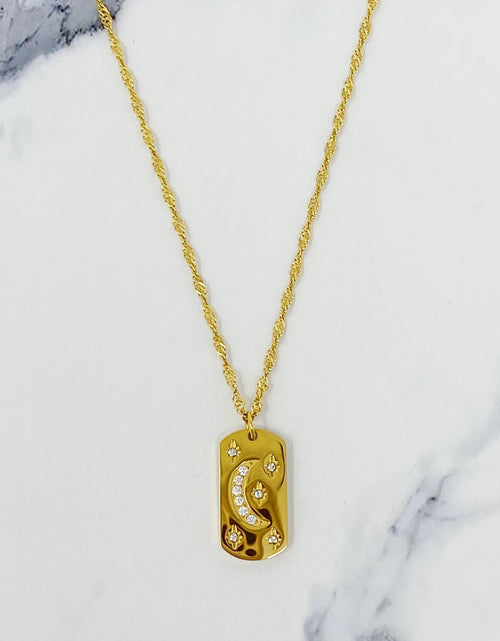 Load image into Gallery viewer, Mystical Moon And Stars Necklace by Ellisonyoung.com
