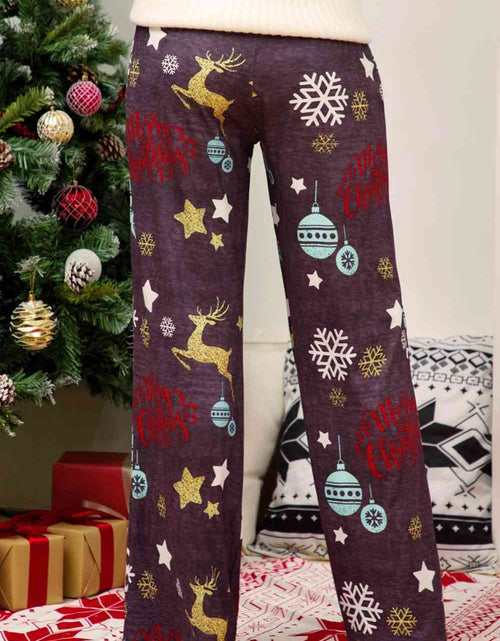 Load image into Gallery viewer, Christmas Straight Leg Pants
