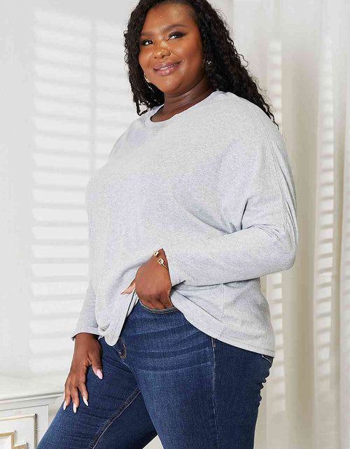 Load image into Gallery viewer, Double Take Seam Detail Round Neck Long Sleeve Top
