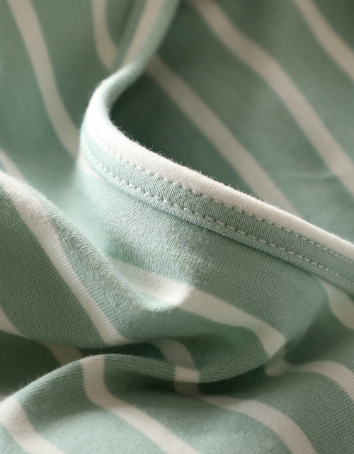 Load image into Gallery viewer, Striped Round Neck Short Sleeve Dress
