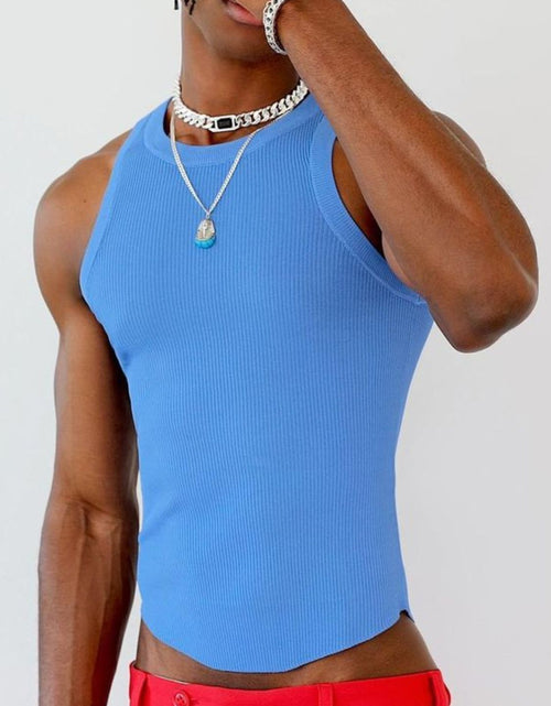 Load image into Gallery viewer, Men's Full Size Round Neck Tank Plus Size
