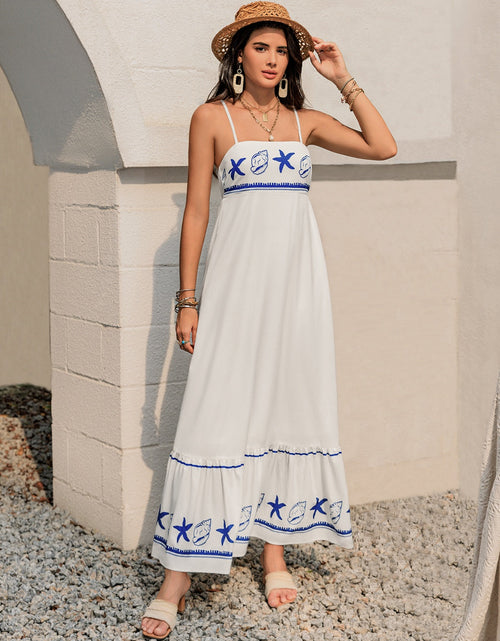 Load image into Gallery viewer, Printed Square Neck Maxi Cami Dress
