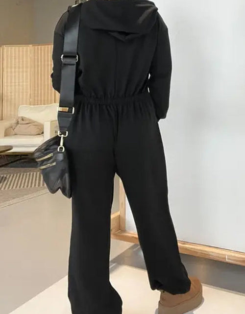 Load image into Gallery viewer, Full Size Drawstring Long Sleeve Jumpsuit
