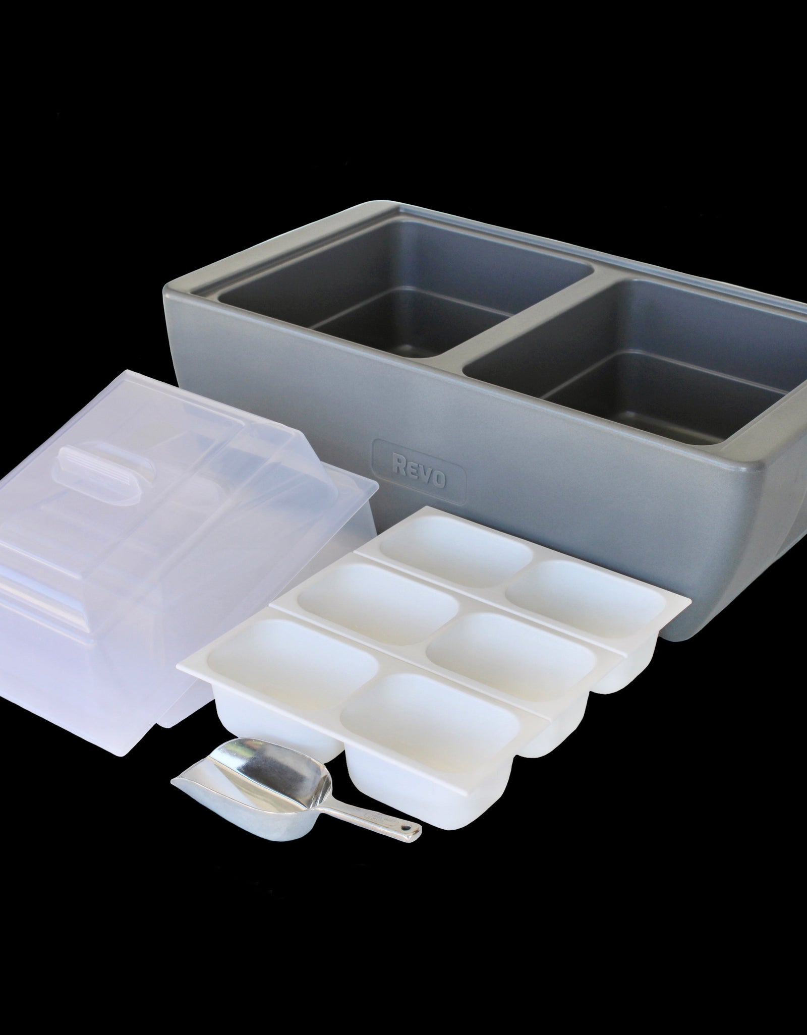 REVO Dubler Cooler | Metallic Gray | Insulated Party Cooler by REVO COOLERS, LLC