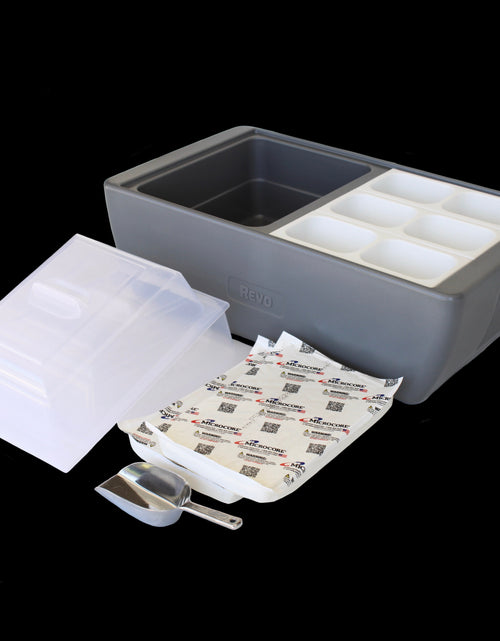 Load image into Gallery viewer, REVO Dubler HEAT | Flameless Chafer and Cooler | Metallic Gray by REVO COOLERS, LLC
