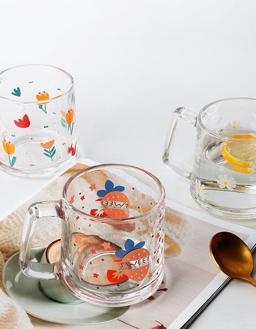 Load image into Gallery viewer, Set Of Four Modern Printed Glass Mugs by Izhar Studio- CA
