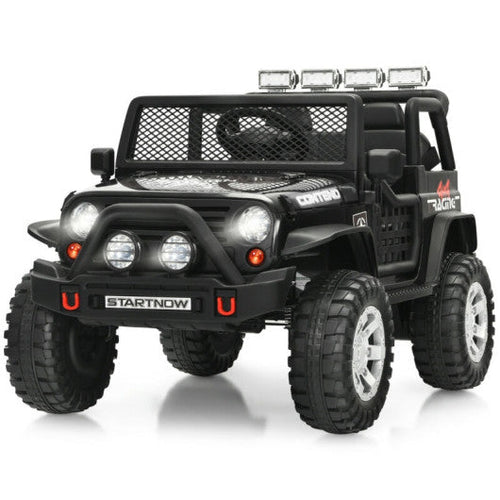 Load image into Gallery viewer, 12V Kids Electric Ride On Truck with Remote Control and Operation Lever-Black
