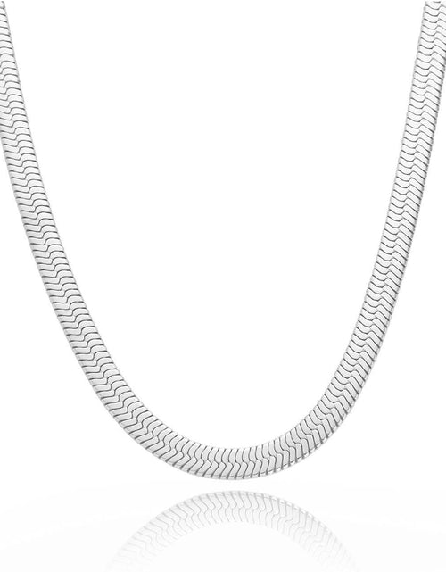 Load image into Gallery viewer, C006W B.Tiff 6mm Herringbone Chain Necklace by B.Tiff New York
