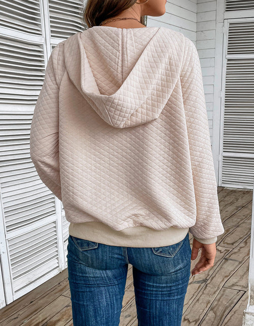 Load image into Gallery viewer, Perfee Half Zip Hoodie with Pocket

