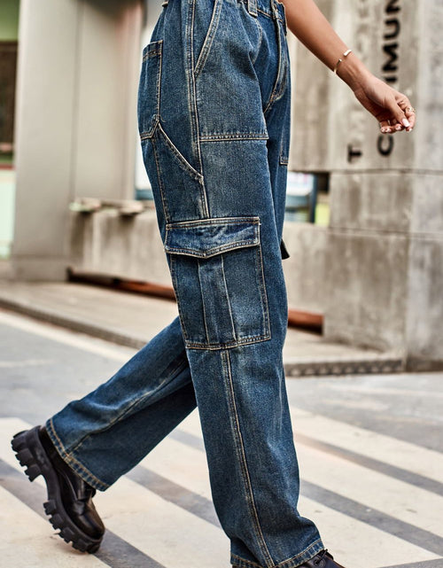 Load image into Gallery viewer, Loose Fit Long Pants with Pockets
