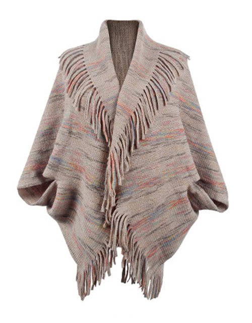 Load image into Gallery viewer, Fringe Detail Printed Poncho
