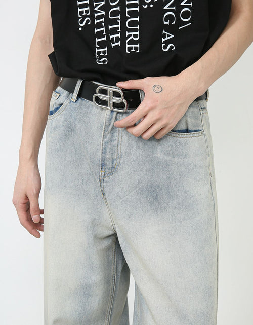 Load image into Gallery viewer, Men's Wide Leg Jeans with Pockets
