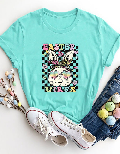 Load image into Gallery viewer, EASTER VIBES Round Neck Short Sleeve T-Shirt
